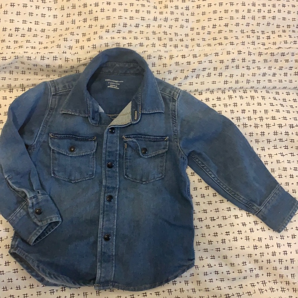 Gap stretch denim shirt